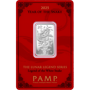 現貨 - PAMP-2025-生肖-蛇年-10克銀條