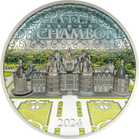 現貨 - 2024庫克群島-香波爾城堡(法國)-5盎司銀幣