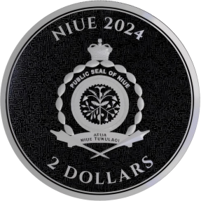 預購(限已確認者下單) - 2024紐埃-比特幣-紋身圖案-1盎司銀幣