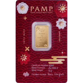 預購(即將到貨) - PAMP-福-錦鯉-5克金條(含稅含運含寄件報值)