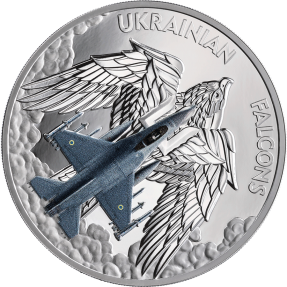 現貨 - 2024迦納-烏克蘭獵鷹隊-1盎司銀幣