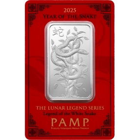 現貨 - PAMP-2025-生肖-蛇年-1盎司銀條