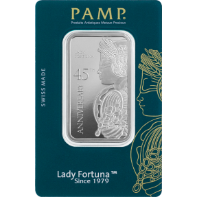 現貨 - PAMP-財富女神-45週年紀念-1盎司銀條
