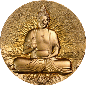 預購(限已確認者下單) - 2025加彭-佛教的創造者-釋迦牟尼-鍍金版-2盎司銀幣