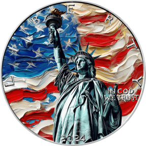 預購(限已確認者下單) - 2024美國-鷹揚-美國藝術系列-自由女神像-1盎司銀幣